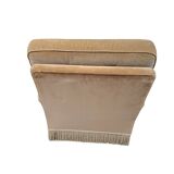 Set salotto in ciniglia degli anni ’70 con frangia decorativa