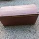 Solid wood trunk box patinated storage box