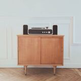 Vinyl cabinet / Renovated low modernist sideboard, 1960s-70s