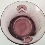 Biot style purple blown glass champagne bucket