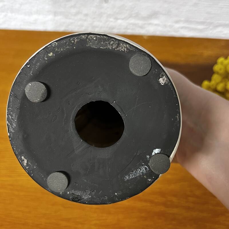 Large earthenware candle holder