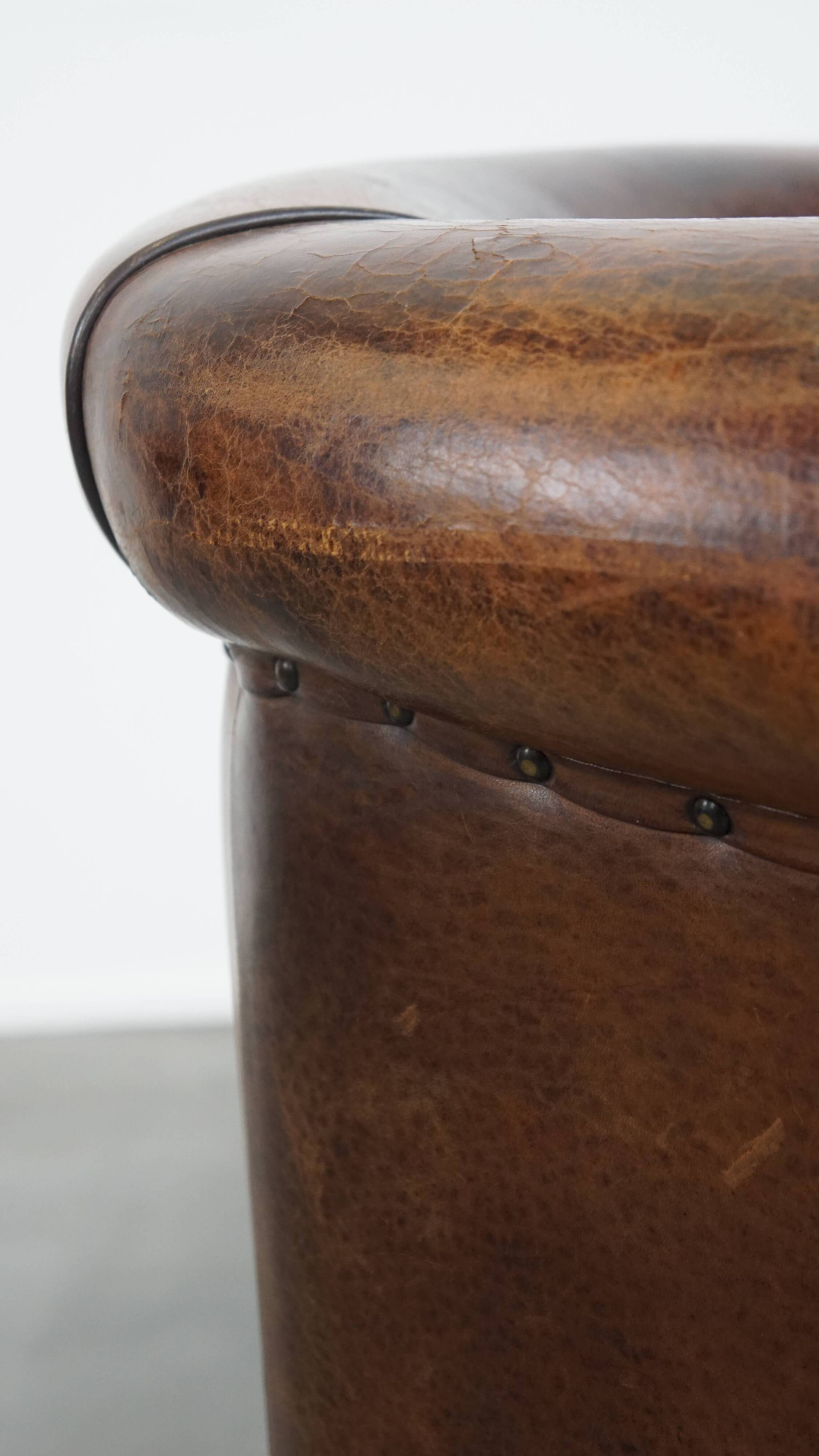 Sheepskin Leather Club Chair
