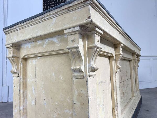 Comptoir en chêne et zinc, 1900