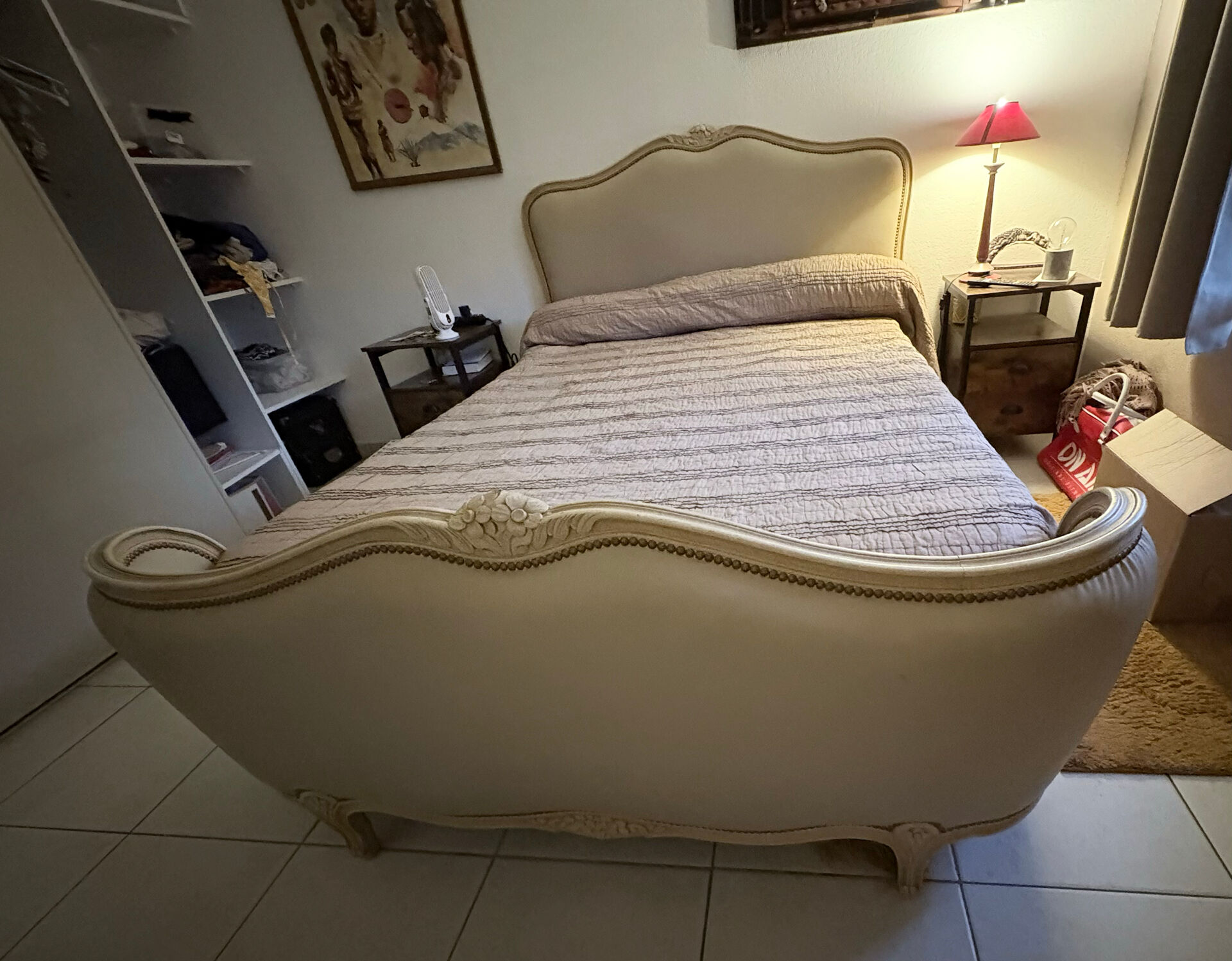 Half basket bed Louis XV