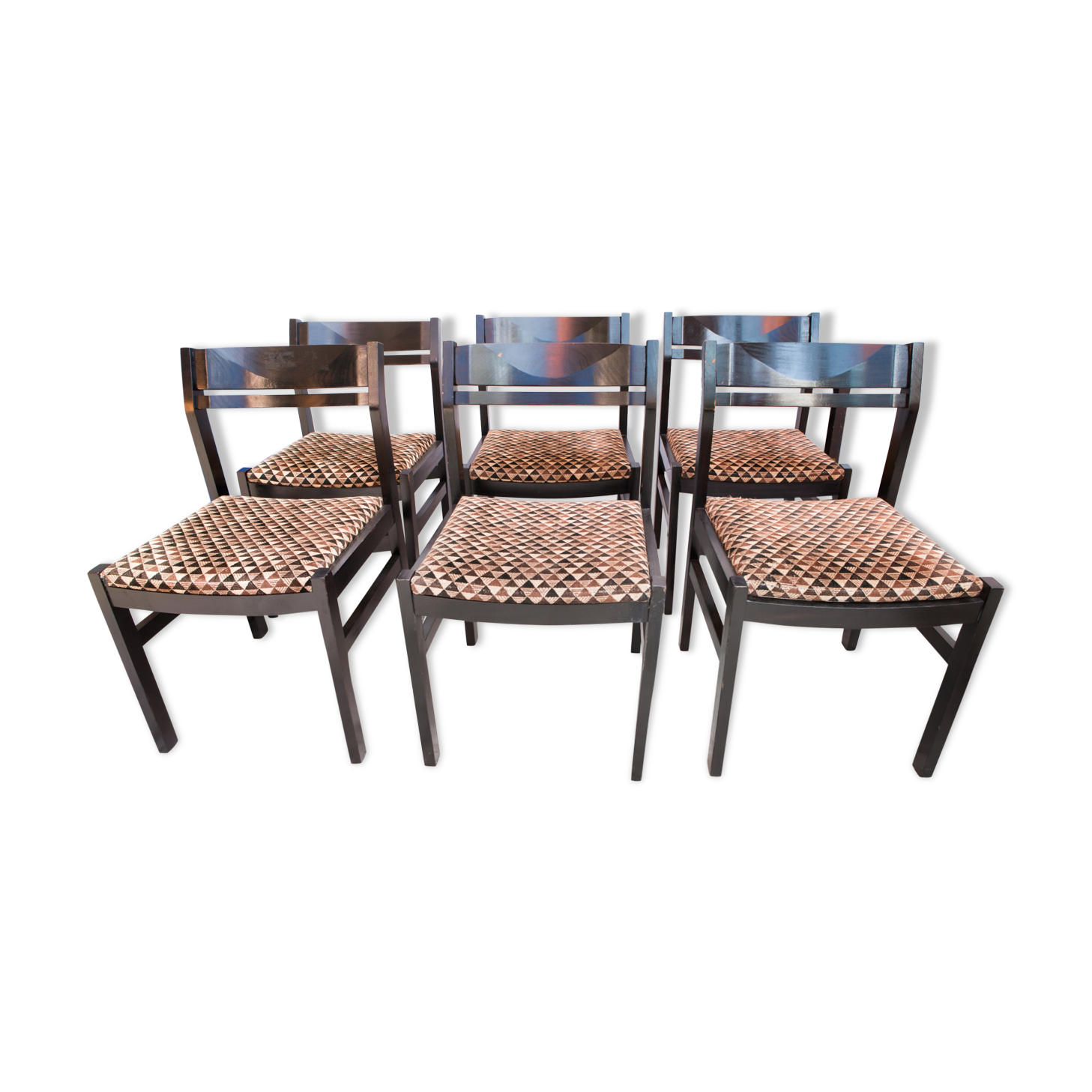 Lot de 4 chaises en teck 1960