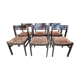 Lot de 4 chaises en teck 1960