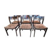 Lot de 4 chaises en teck 1960