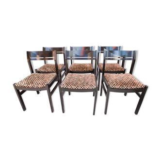 Set of 4 chairs in teak 1960