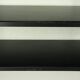 Etagère murale en métal noir et doré, années 60
