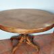 Walnut pedestal table