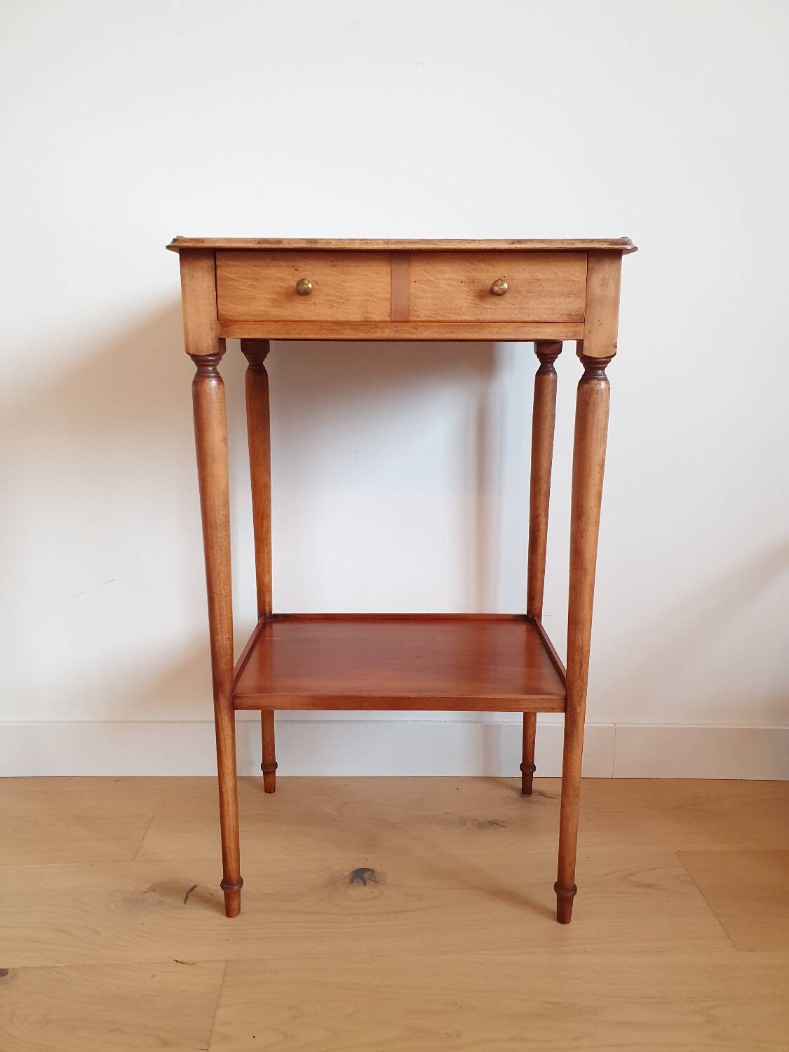 Vintage solid wood side table