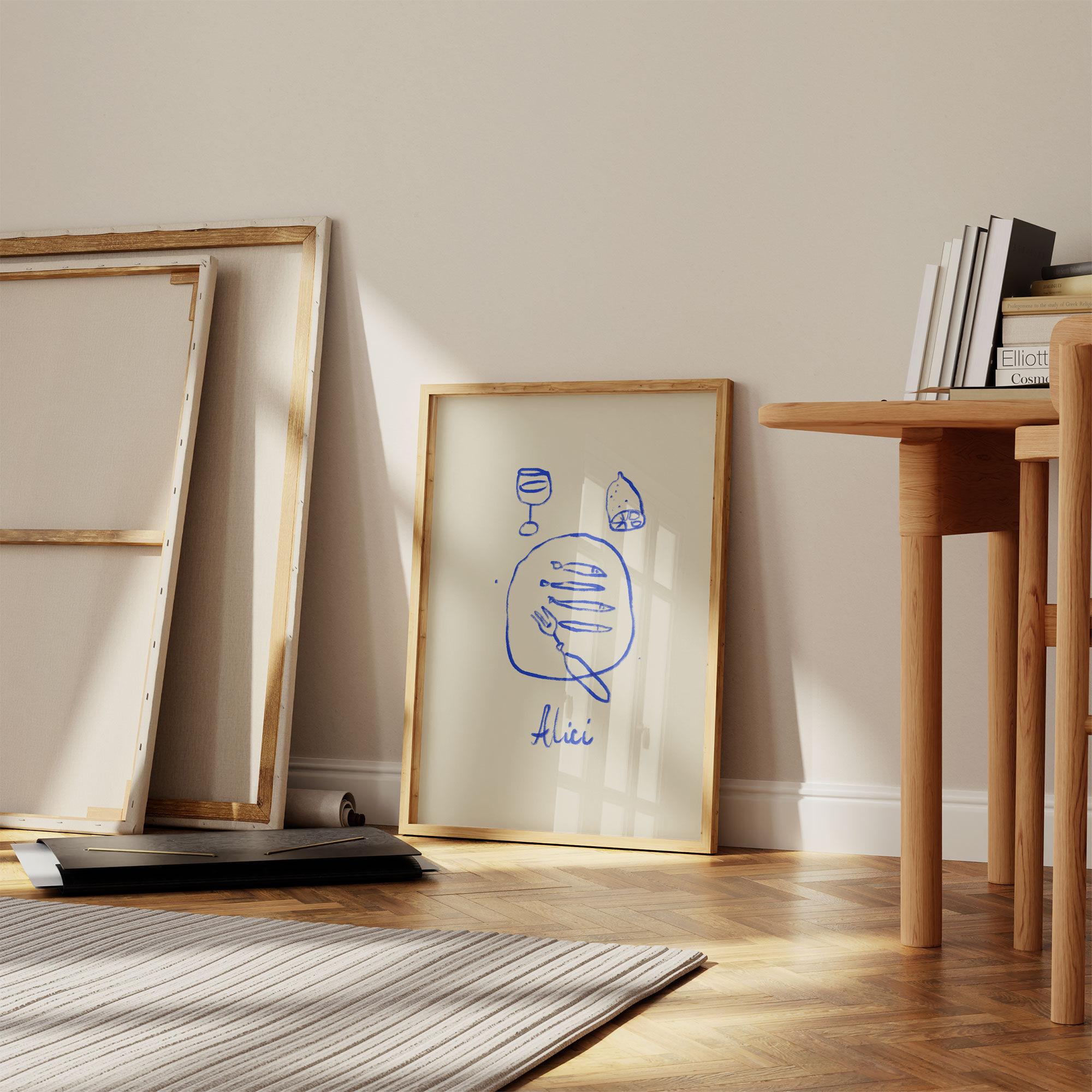 Anchovy -  Illustration giclee print, 50x70cm