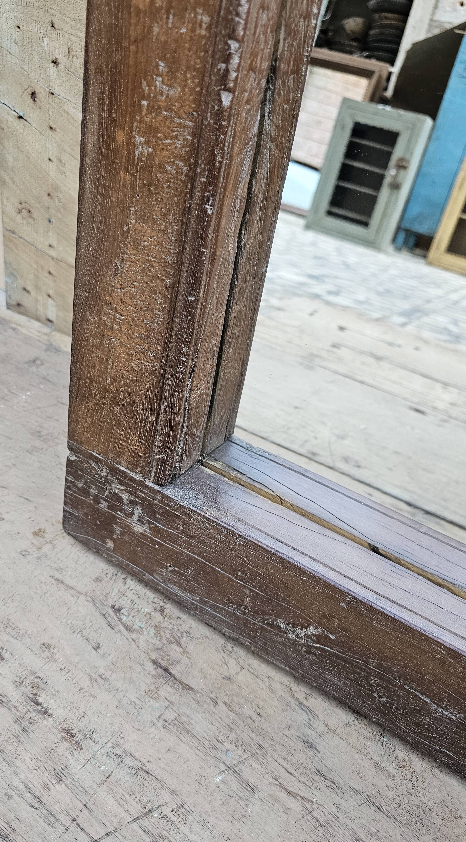 Burmese teak mirror