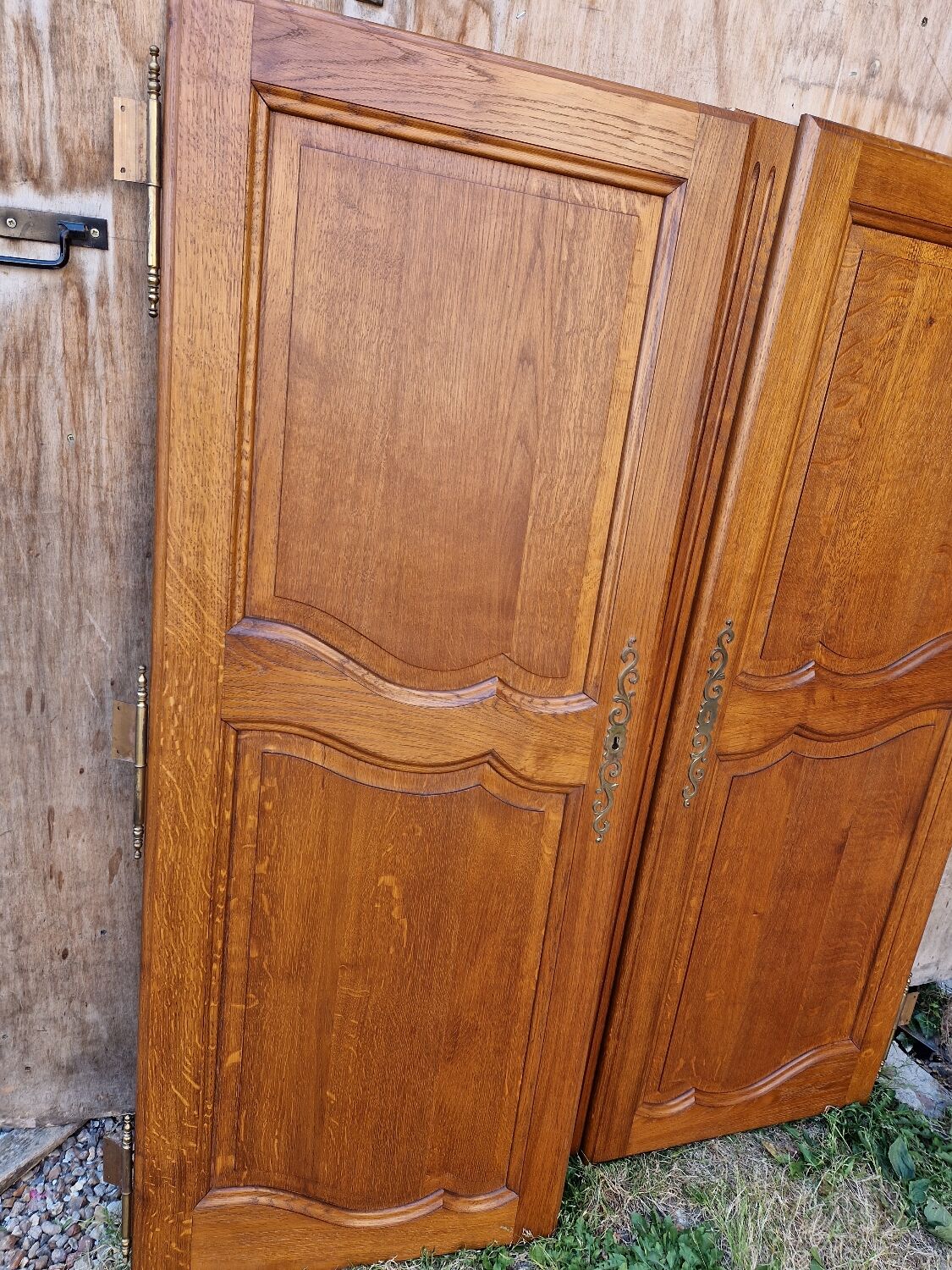 Paire de portes en chene