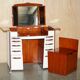 STARBAY LIVING THE LEGEND La Desirade Folding Hairdresser in leather and mahogany