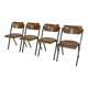 Set Of Four Compass Chairs 1960 Dutch Design School Chairs