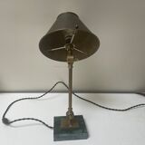 Articulated brass lamp