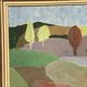 Original Swedish Oil on Panel – “Trees and Fields” by Carl‑Einar Andersson (1925–1975) – 1959 – Vintage & Framed – 53 × 44.5cm (20.9"×17.5")