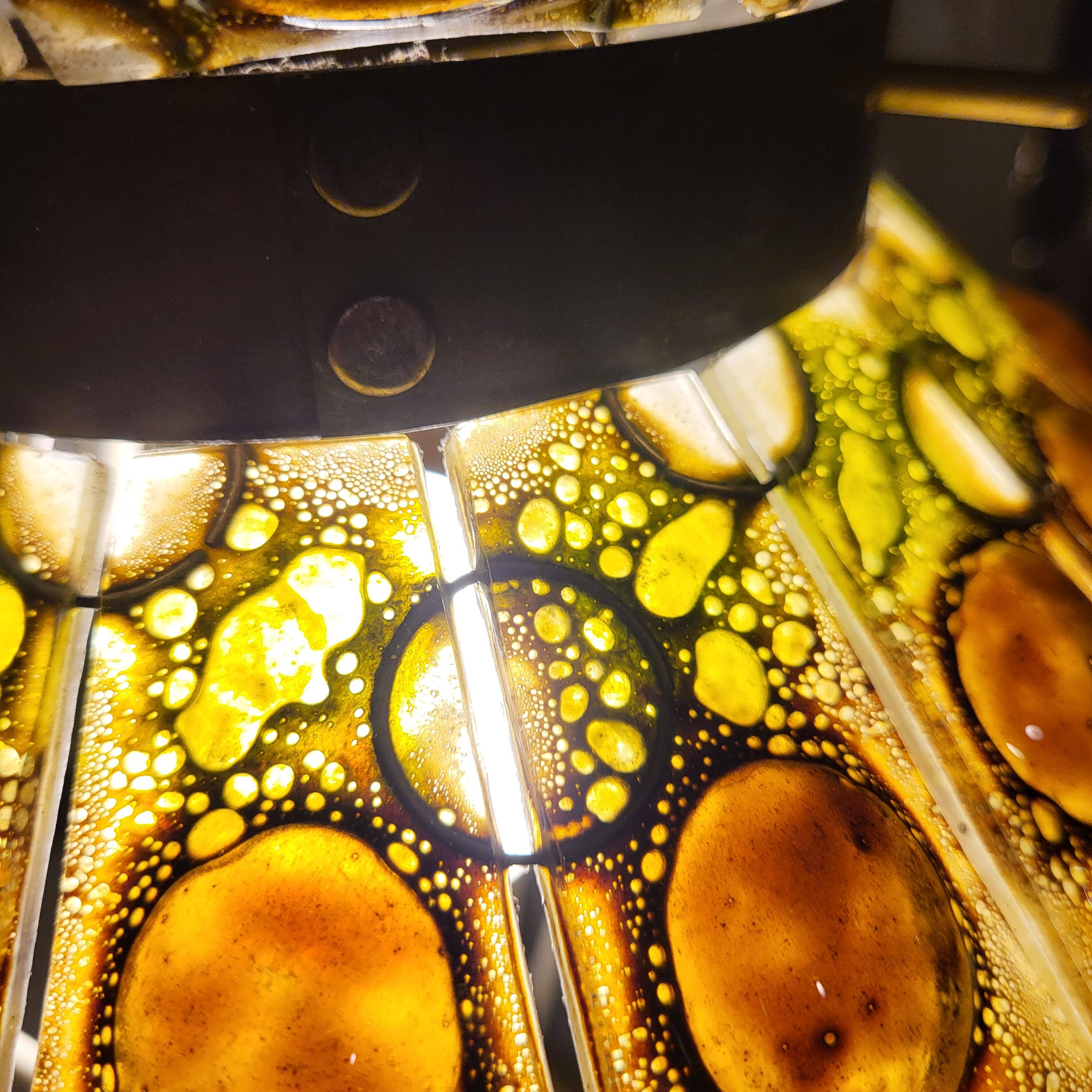 Felipe Derflingher table lamp, amber 1960,70