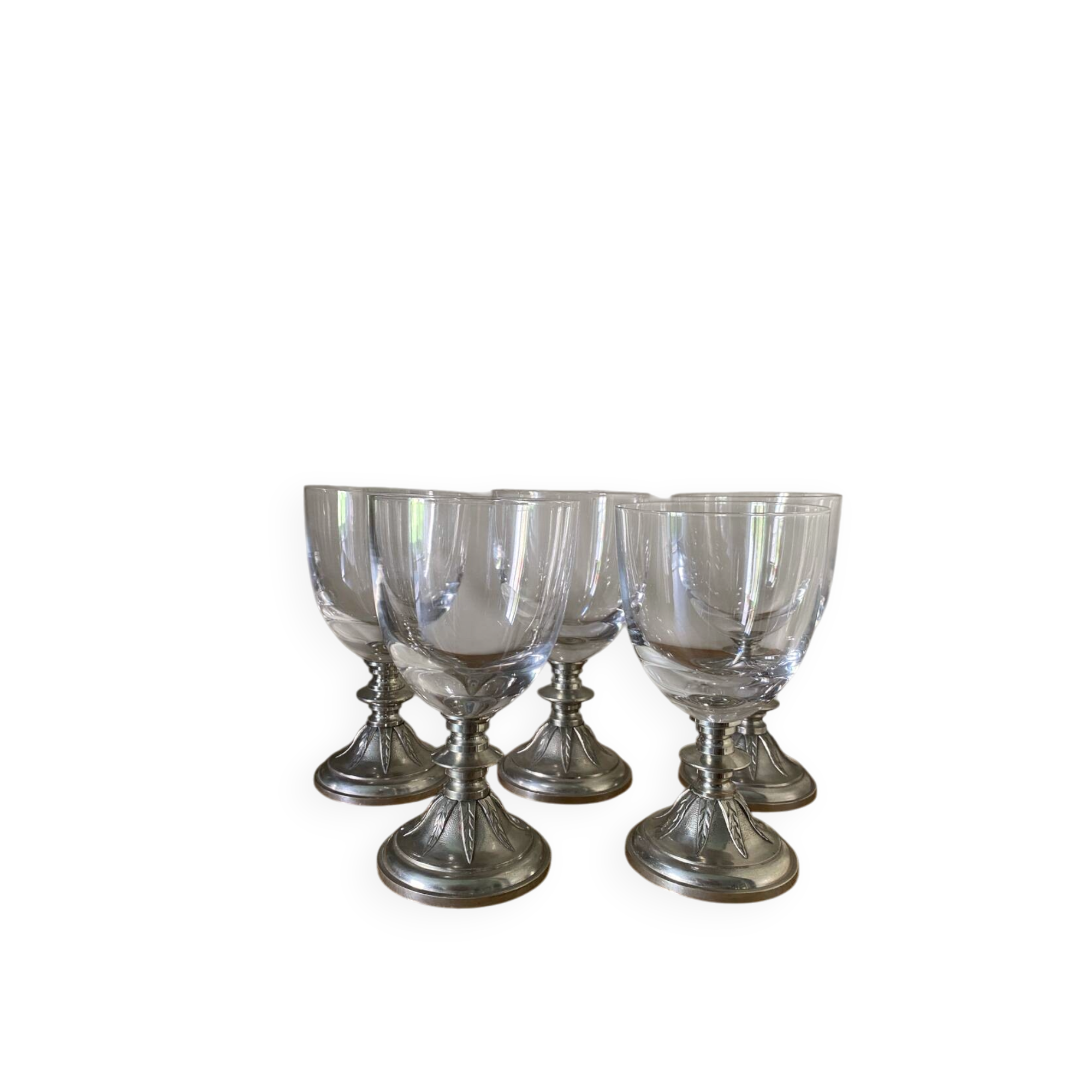 Vintage stemmed glasses