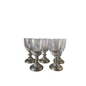 Verres à pieds vintage