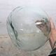 Transparent blown glass carafe