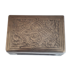 Antique matchbox case in chiseled silver with 3 punches