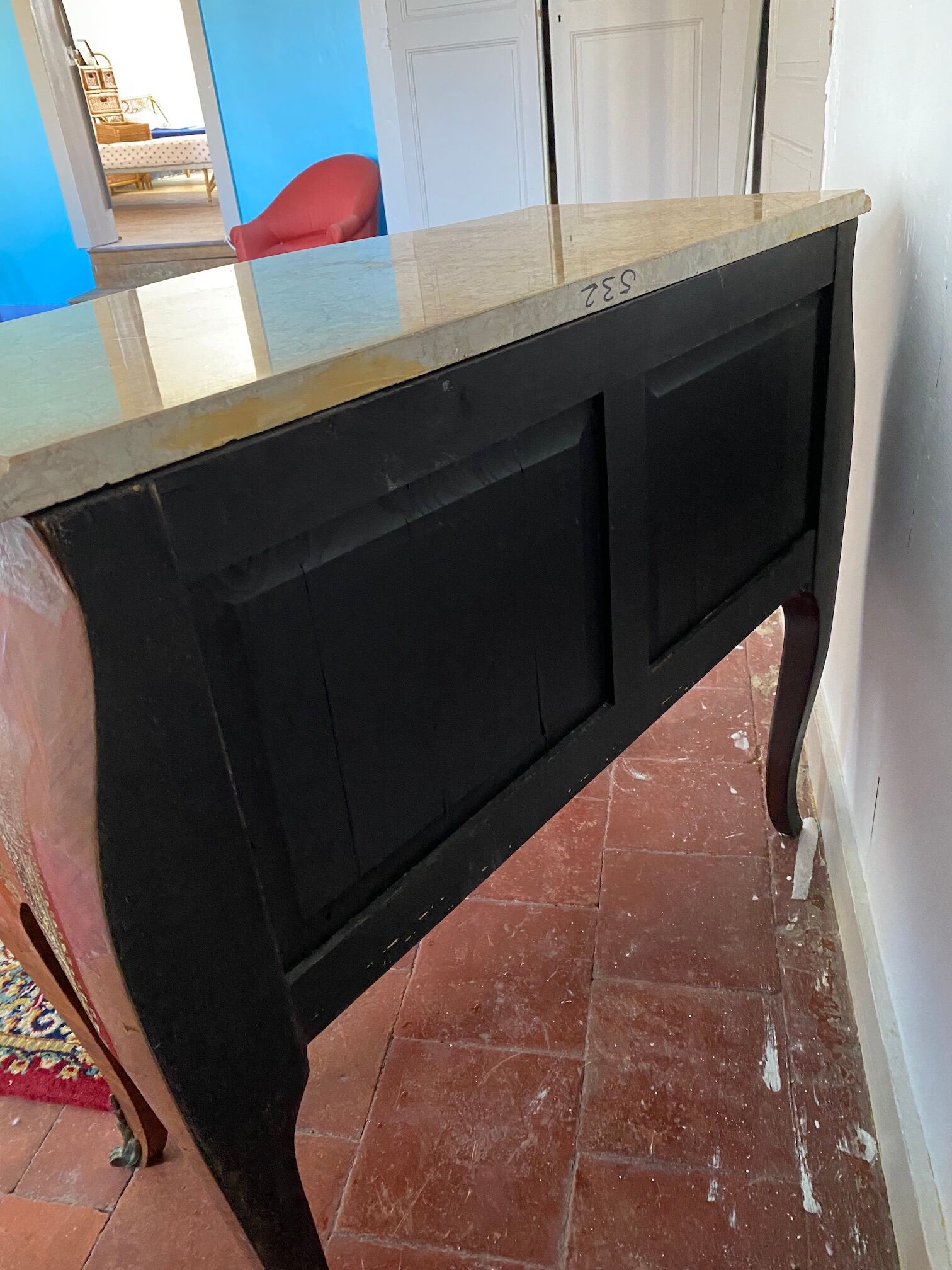 Chest of drawers in marquetry