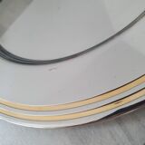 Alessi Ettore Sottsass / 6 large stainless steel presentation plates 18/10