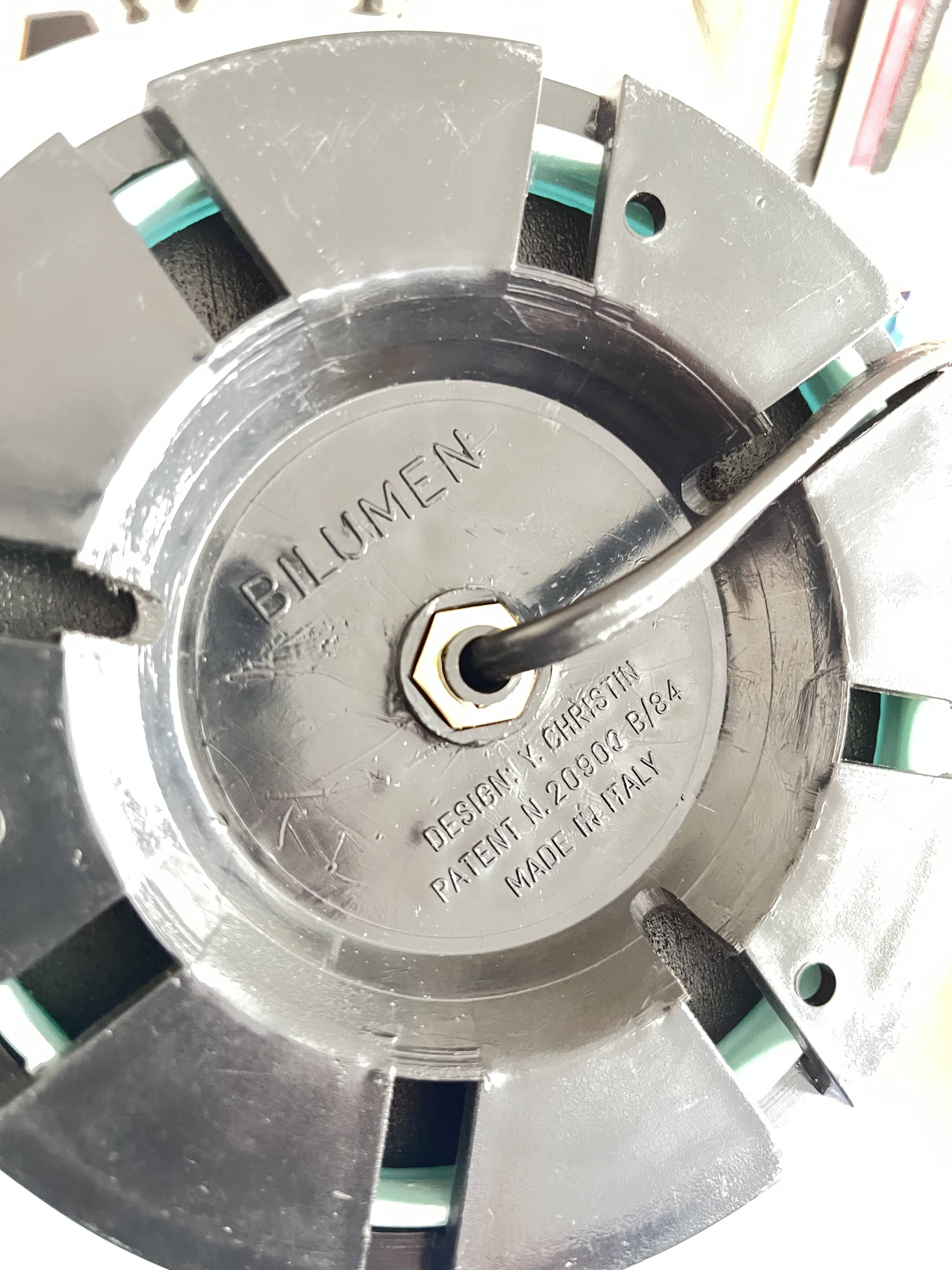 Rare LUCI Mod. C414 Magnetic Eyeball Table Lamp, Space Age Italy 1970s