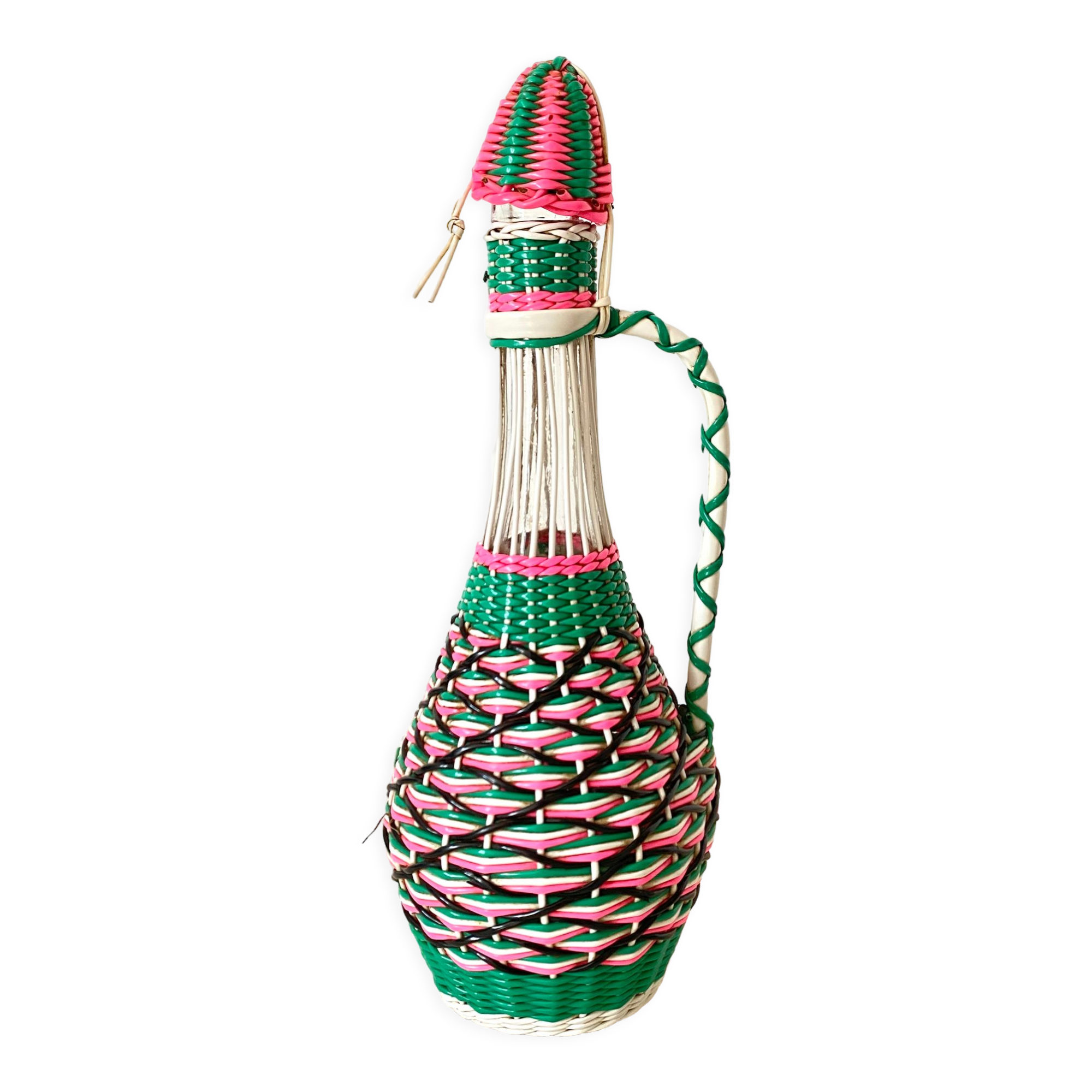 Vintage scoubidou bottle
