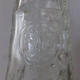Chiseled glass bottle