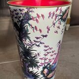 Silkscreened sheet metal paper basket 1960