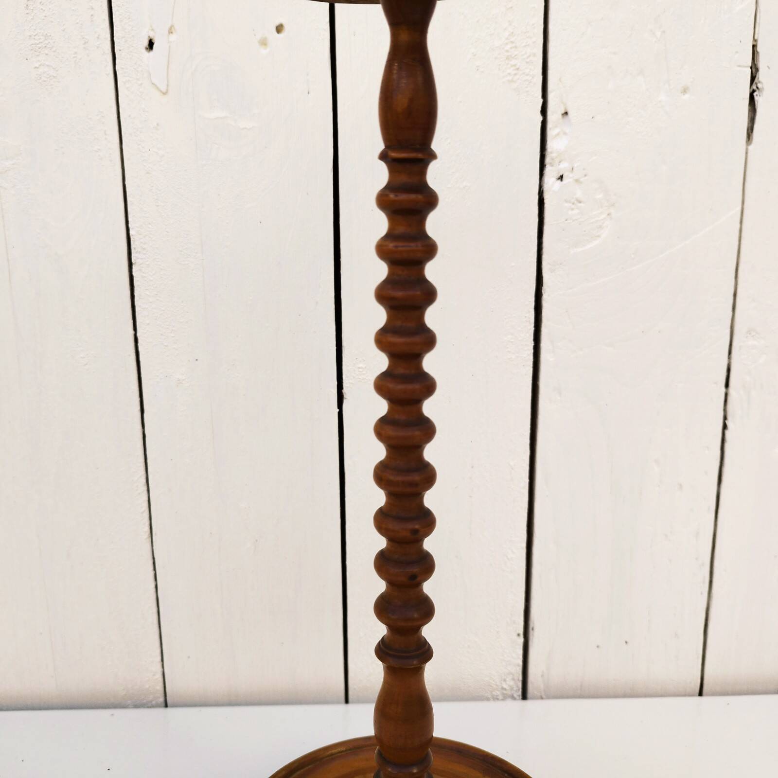 Vintage turned wooden hat rack milliner