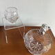 Set of 2 thick crystal candy cups