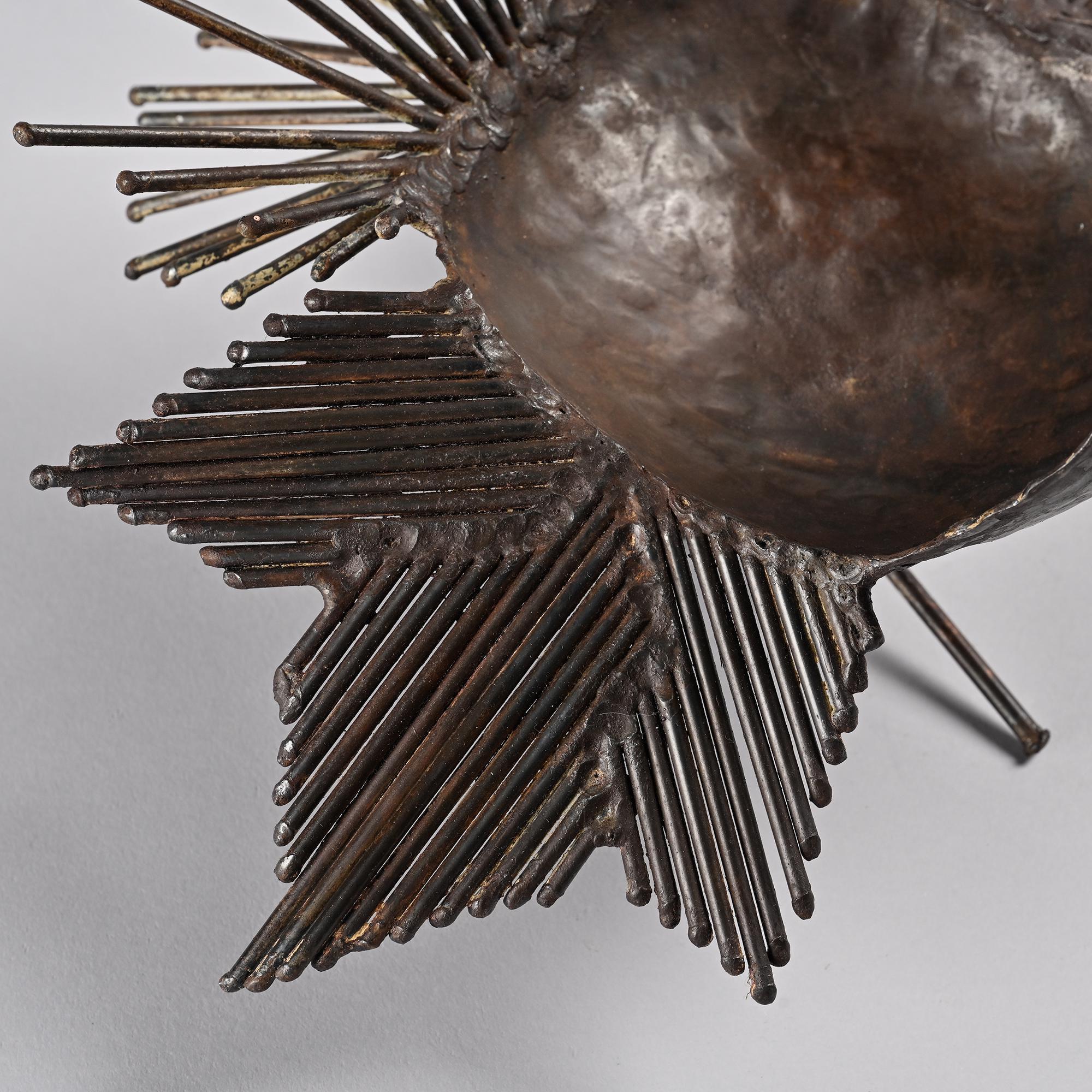 Sculpture coq par Michel Anasse, France vers 1960