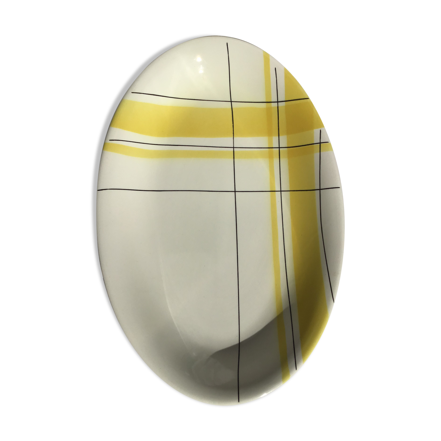 Dish oval Salins yellow tiles Montreal