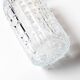 Tall and Solid Clear Crystal Glass Vase / Florence / Italy / 1960s