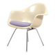 4 chaises longues Eames DAX en fibre de verre avec revêtement violet par Herman Mille