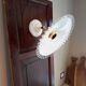 Applique murale Vintage opaline blanche