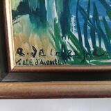 Landscape oil painting of Ville d'Avray