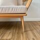 Garden furniture, vintage interior sofa bench