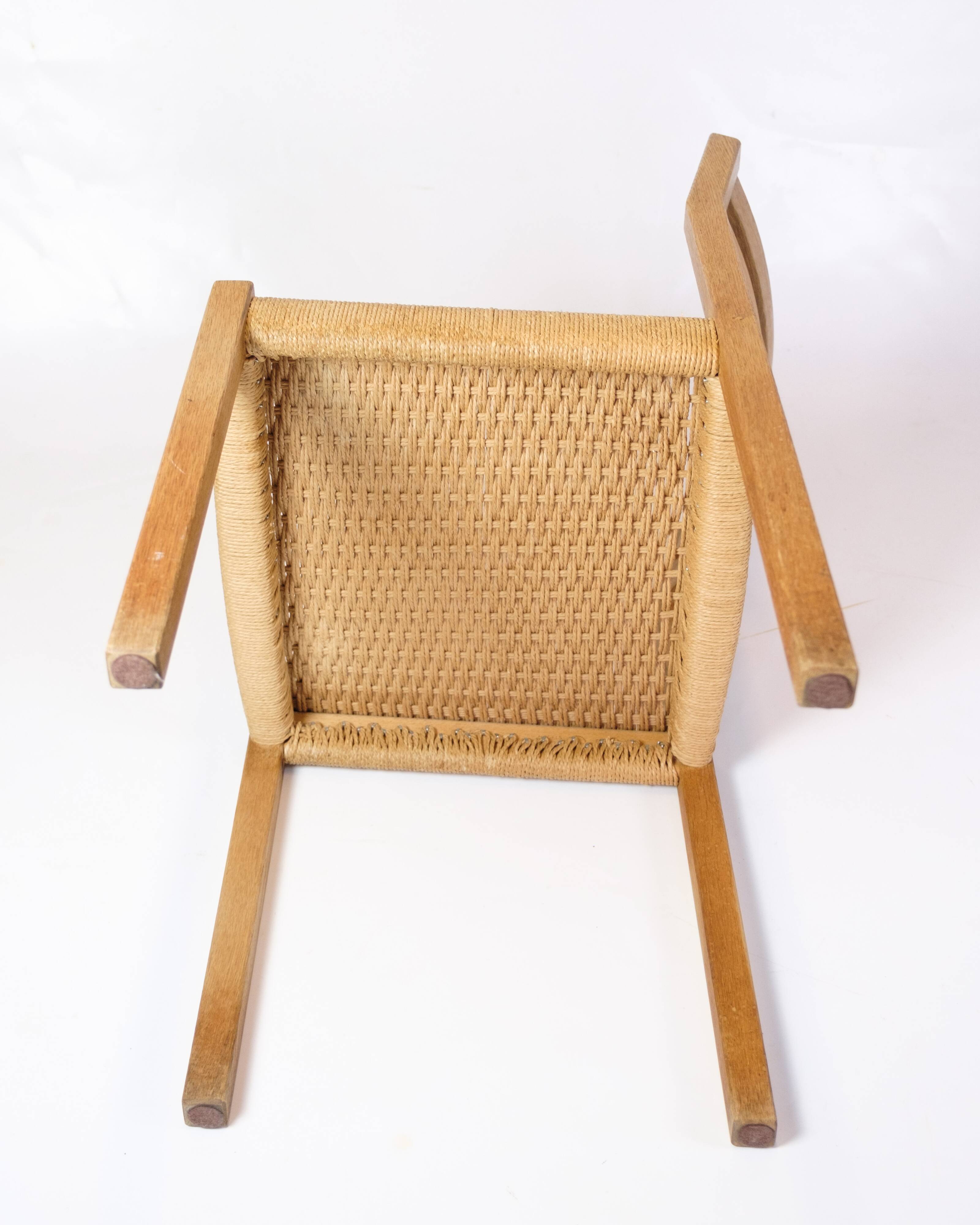 Ensemble de cinq chaises de salle à manger modèle 401 en chêne par Jørgen H. Møller