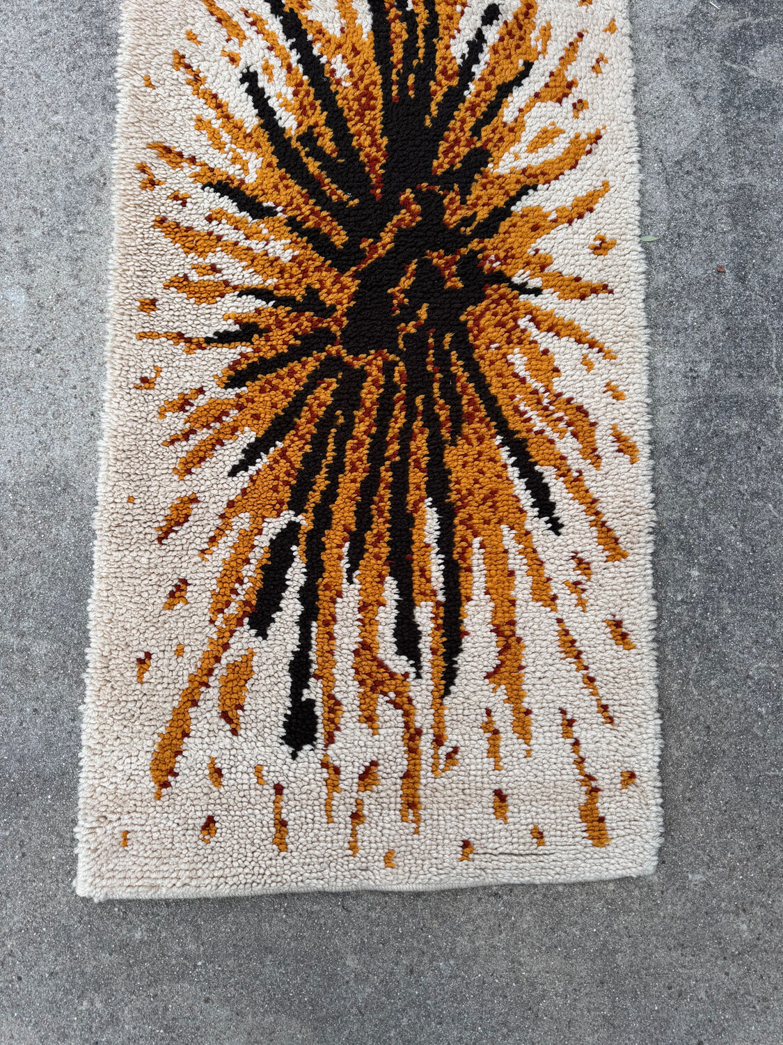 1970s Scandinavian Rya style rug