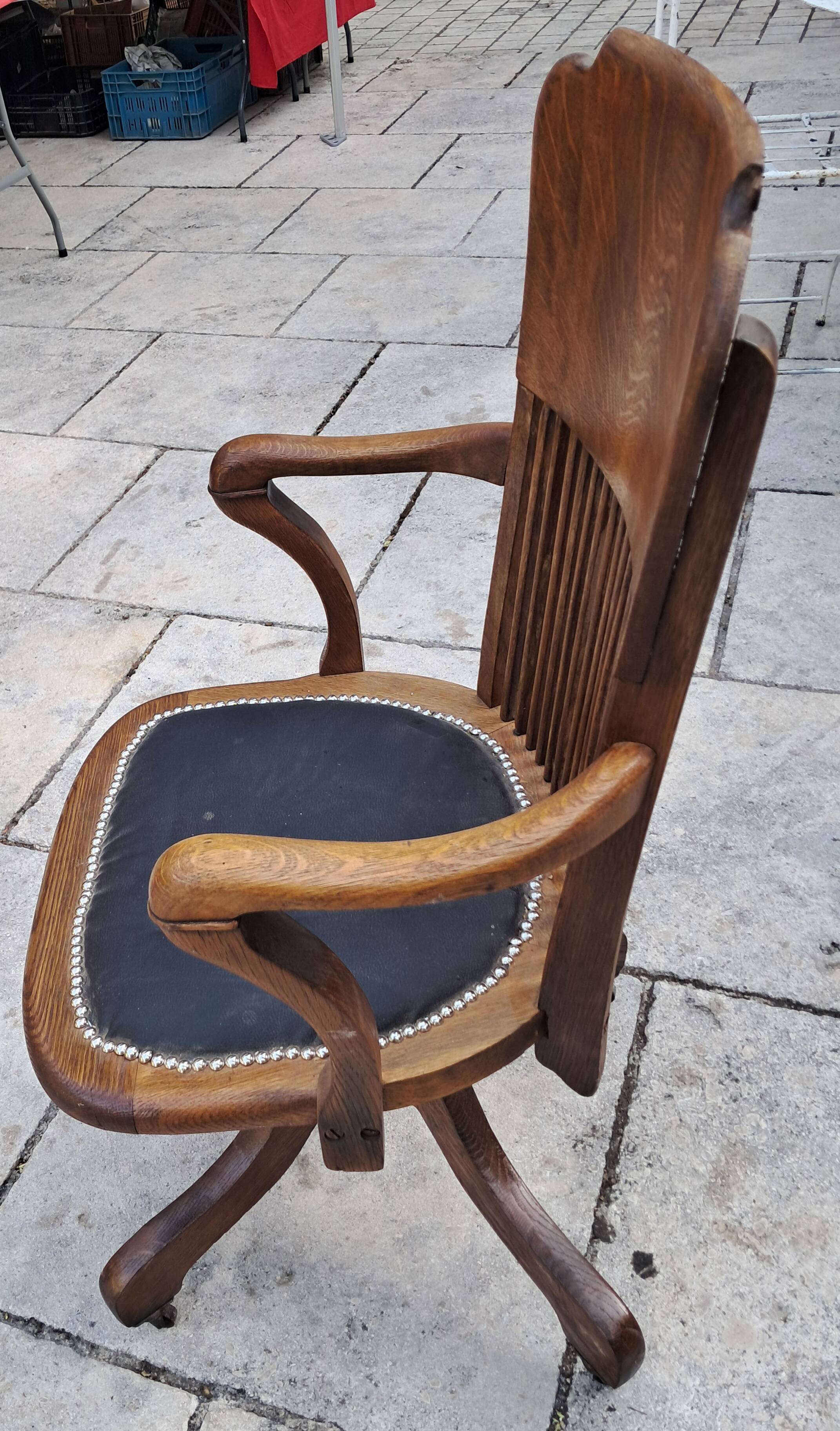 oak office chair
