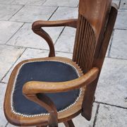 Fauteuil de bureau en chêne