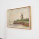Painting „The Windmill above the Marina”, Scandinavian design, 1970s