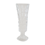 Soliflore en verre taillé