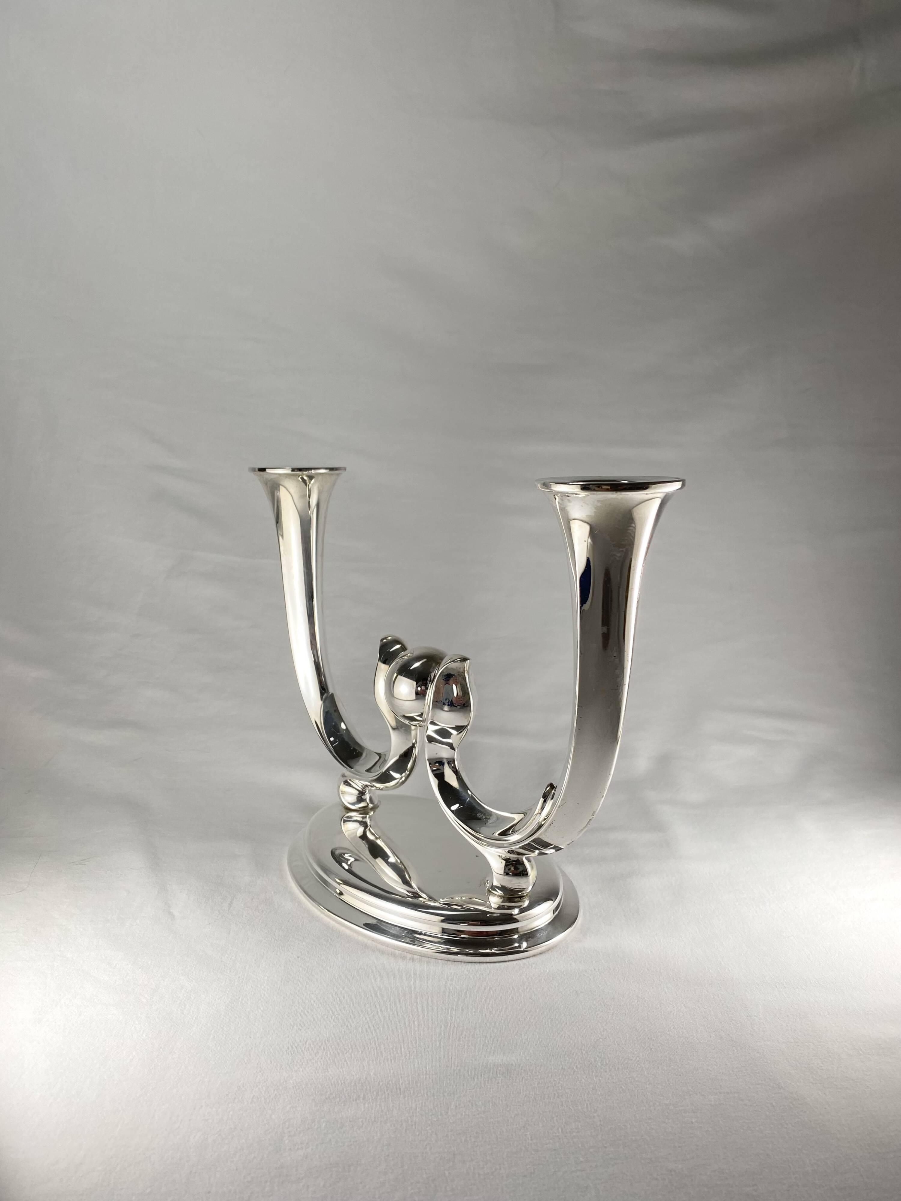 Bougeoir Art Déco WMF - Candelabra - Silver plated