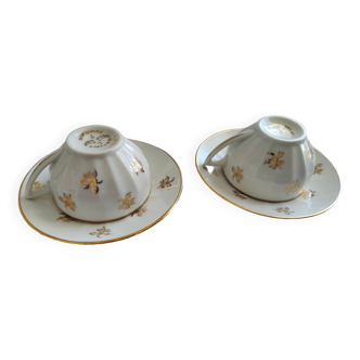 Tasses en porcelaine Limoges